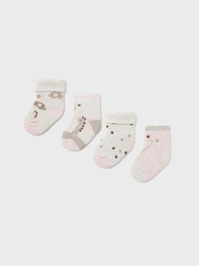 Mayoral 4 pares de calcetines altos para niño Mayoral 9759 Rosa