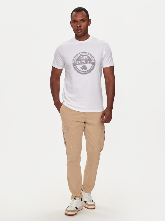 Napapijri Napapijri Camiseta S-Bollo NP0A4I3C Blanco Regular Fit