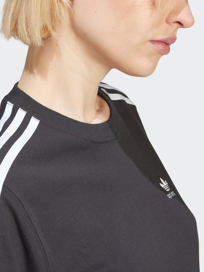 adidas adidas Marškinėliai 3-Stripes IU2420 Juoda Regular Fit