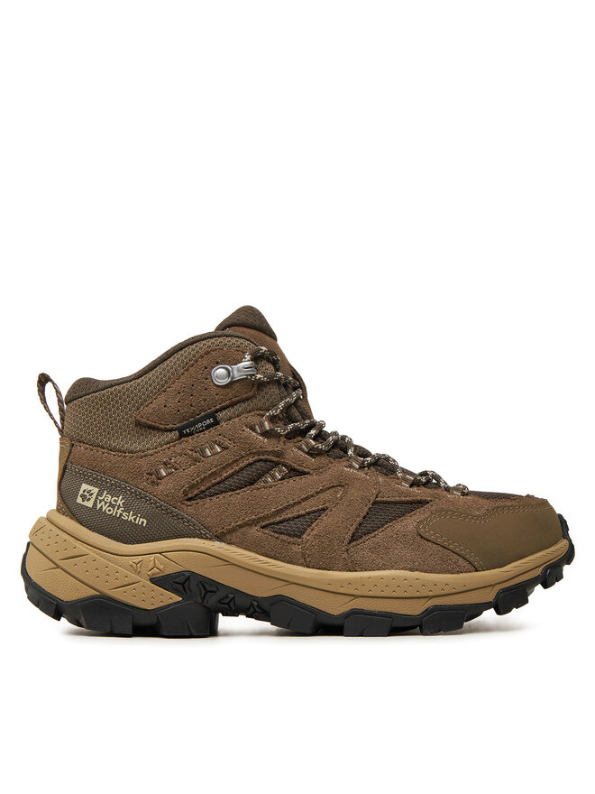 Jack Wolfskin Trekkingi Jack Wolfskin Vojo Tour Texapore Mid W A62071 Brązowy