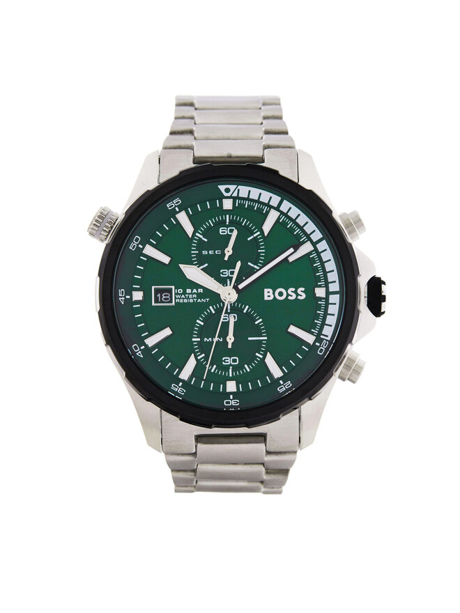 BOSS Zegarek BOSS Globetrotter 1513930 Srebrny