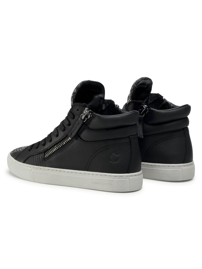 Crime London Sneakers Crime London High Top Double Zip 25671AA3.20 Schwarz