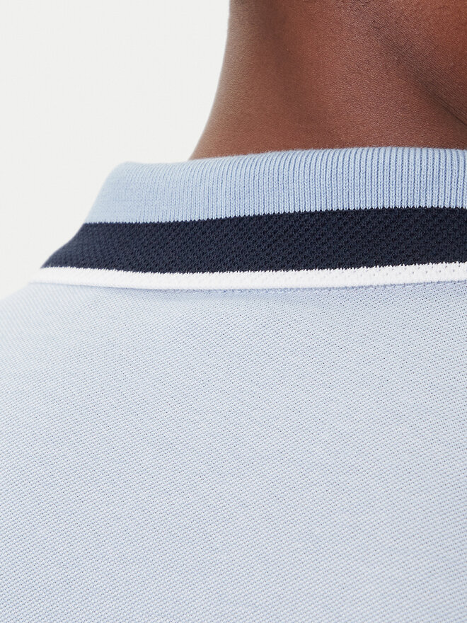 BOSS BOSS Polo Peoxfordlong_1 50544845 Celeste Regular Fit