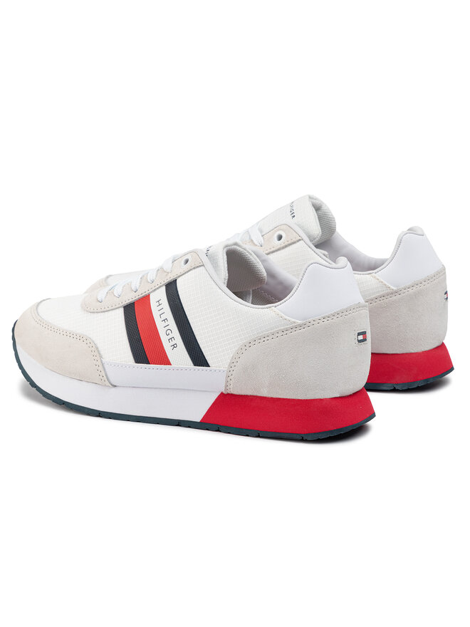 Tommy Hilfiger Sneakers Tommy Hilfiger Corporate Mix Flag Runner FM0FM02601 Weiß