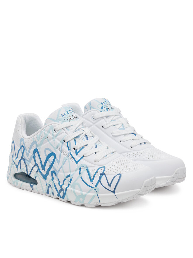 Skechers Sneakersy Skechers Uno - Spread the Love 155507/WBL Bílá