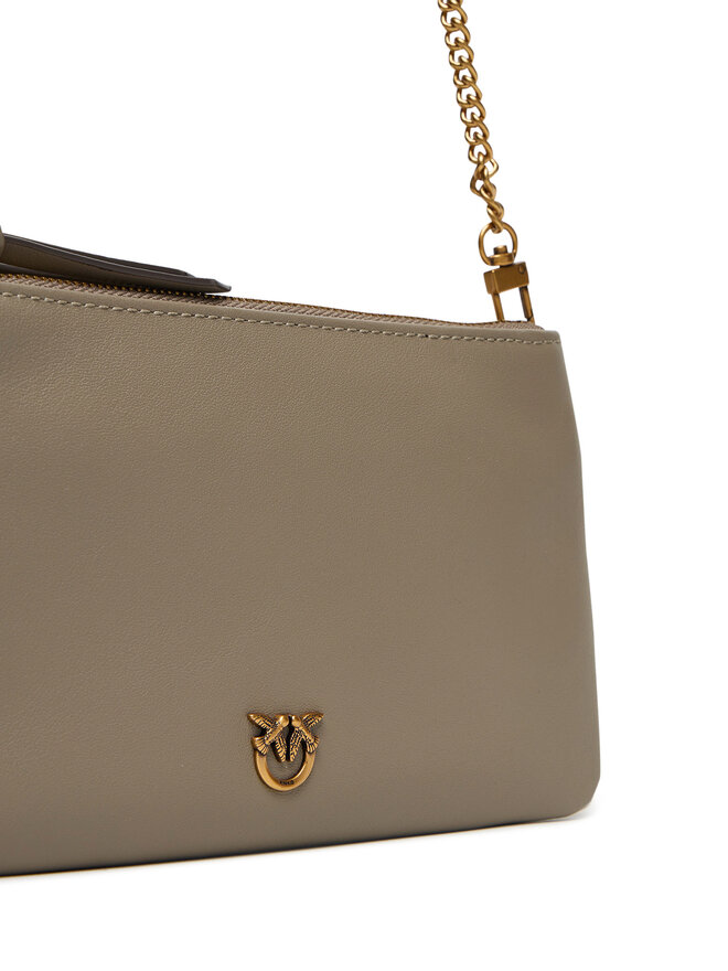 PINKO Handtasche PINKO Double Mini Al 25-26 PLTT 105359 A0QO Grau