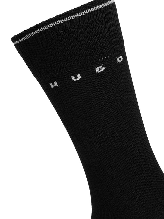 HUGO Довгі шкарпетки HUGO 50564855 Чорний