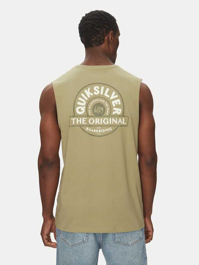 Quiksilver Quiksilver Tank top marškinėliai EQYZT08029 Žalia Relaxed Fit