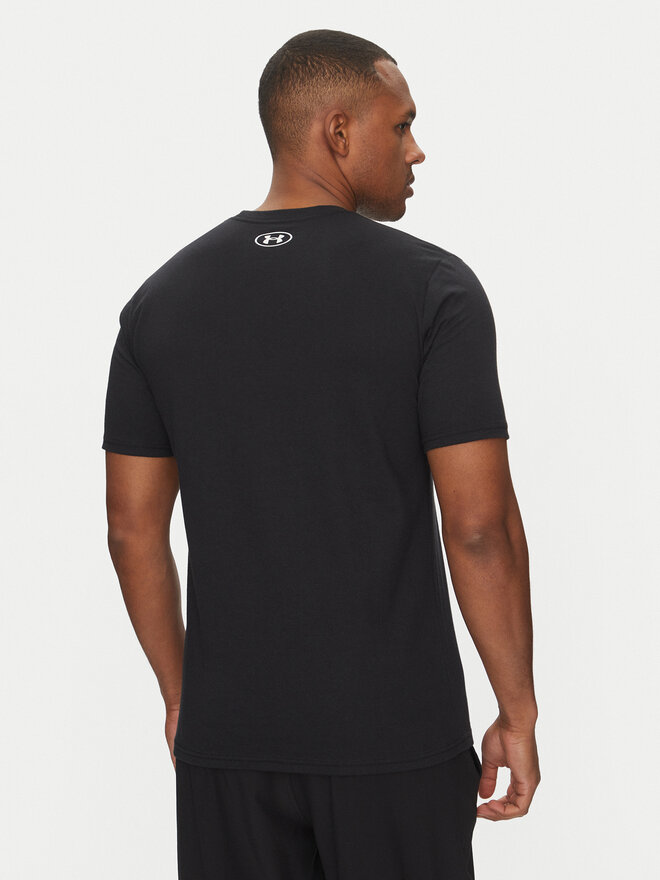 Under Armour Under Armour Футболка Strip Logo 1390203 Чорний Relaxed Fit