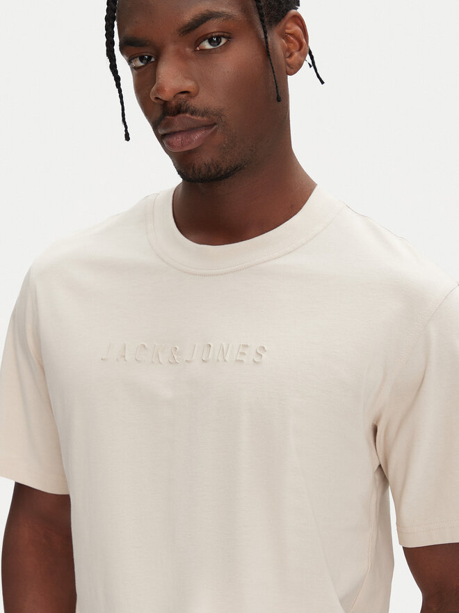 Jack&Jones Jack&Jones Marškinėliai Recharge 12273070 Smėlio Relaxed Fit