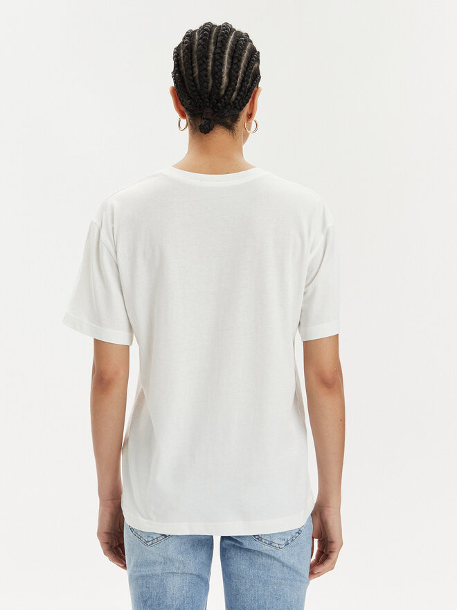 Lee Lee Camiseta 112350206 Écru Relaxed Fit
