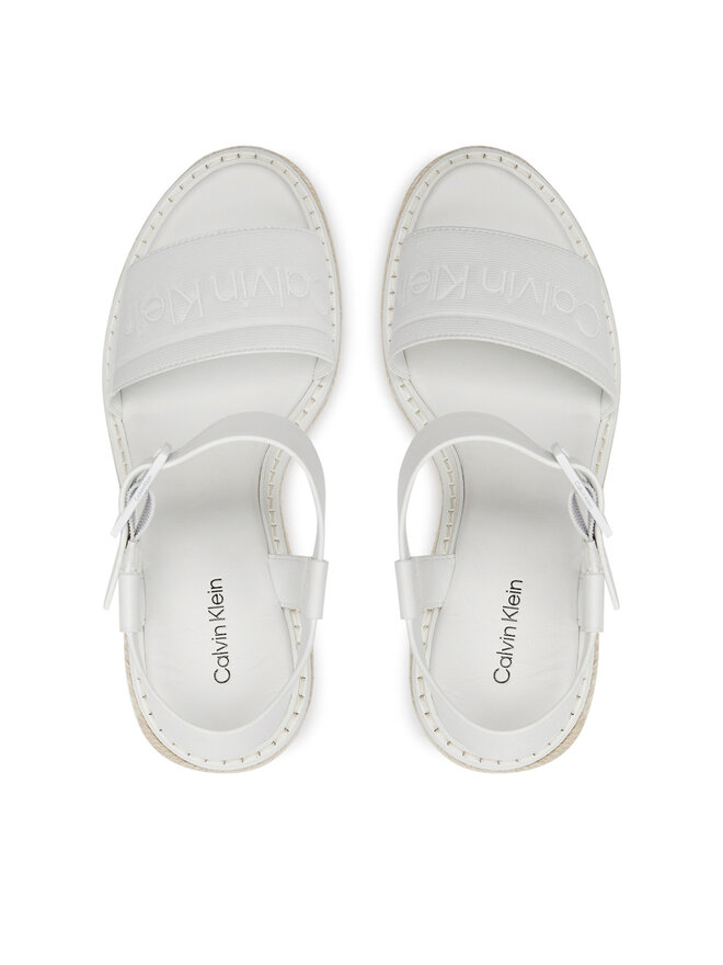 Calvin Klein Espadrilky Calvin Klein Wedge Sandal 70 He HW0HW02050 Biela