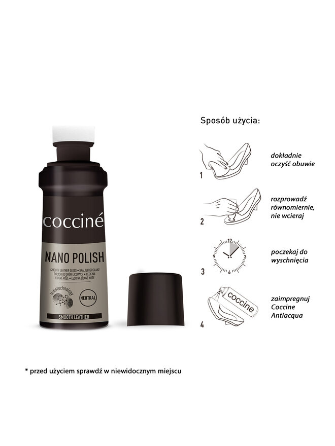 Coccine Cipőápoló Coccine Nano Polish 55/30/75/02/Z/V4 Fekete