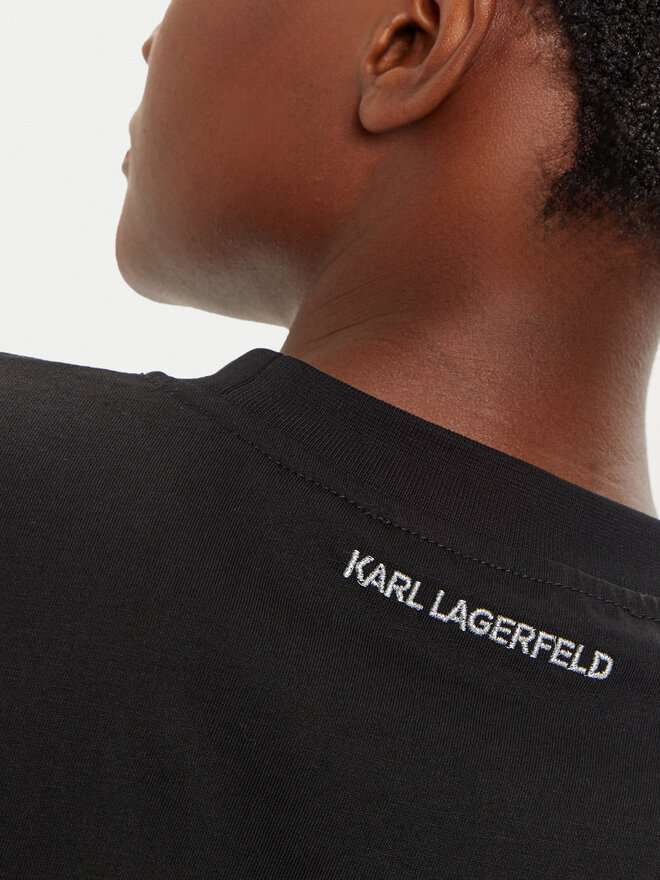 KARL LAGERFELD KARL LAGERFELD T-Shirt 226W1703 Μαύρο Relaxed Fit