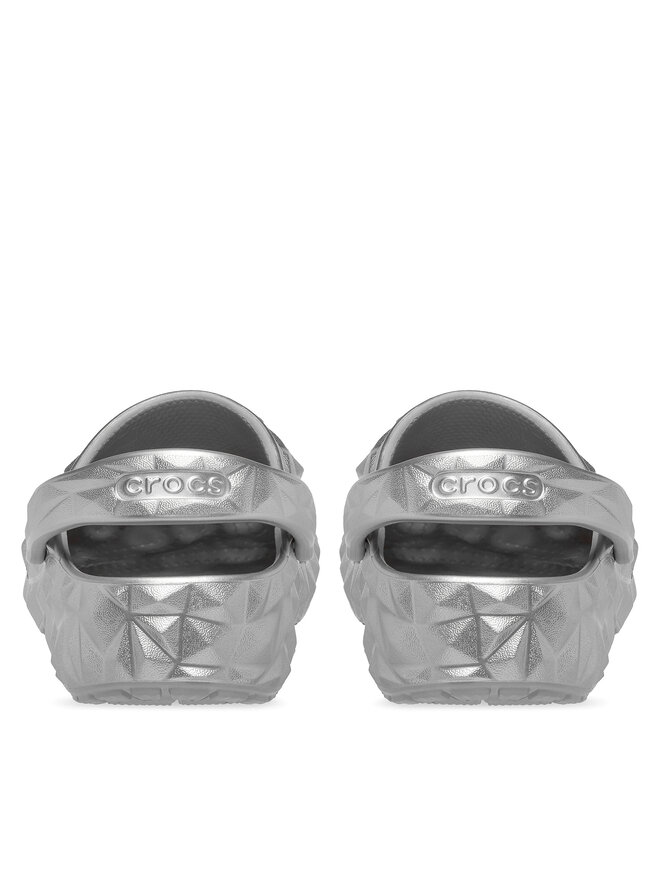 Crocs Παντόφλες Crocs Cls Metallic Geometric Clog 210002 Ασημί