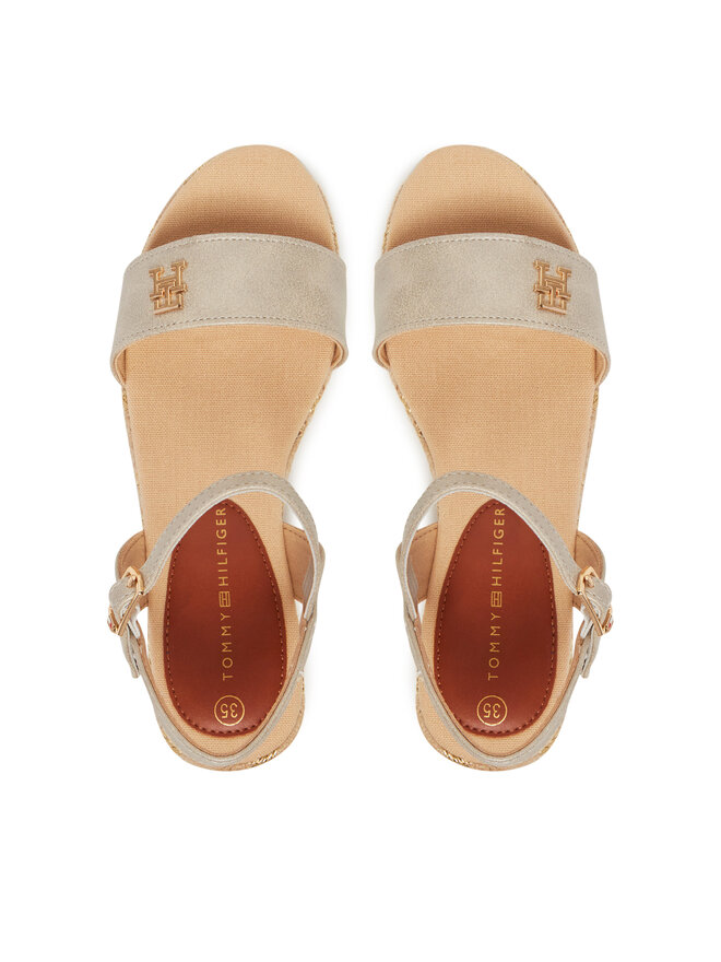 Tommy Hilfiger Espadryle Tommy Hilfiger T3A7-33803-1833514 S Beżowy