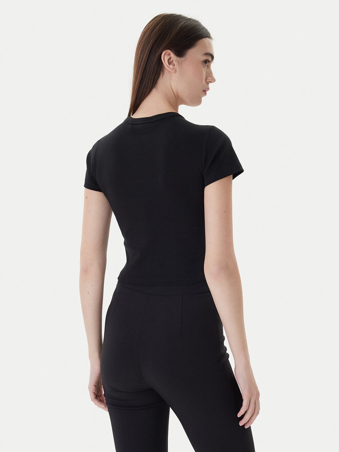 HUGO HUGO T-Shirt Delanor_2 50539132 Schwarz Cropped Fit