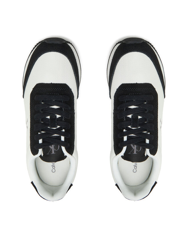 Calvin Klein Jeans Αθλητικά Calvin Klein Jeans Runner Laceup Low Mix Mg YW0YW01798 Λευκό