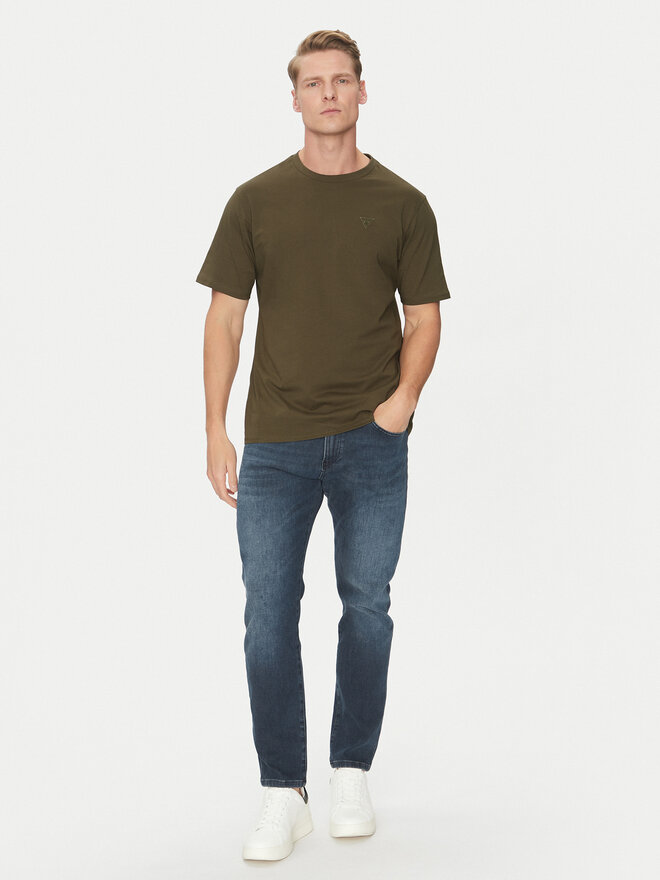 Guess Guess Majica F3GI00 K8HM0 Khaki Regular Fit
