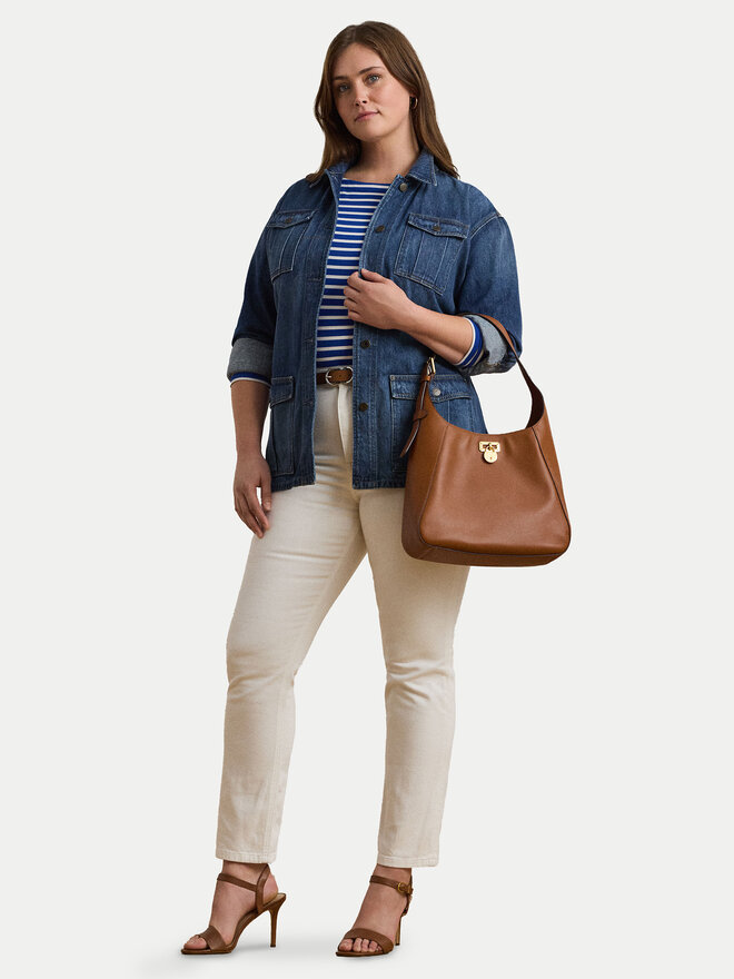 LAUREN RALPH LAUREN Torbica LAUREN RALPH LAUREN Large Tanner Shoulder Bag 431956790001 Smeđa