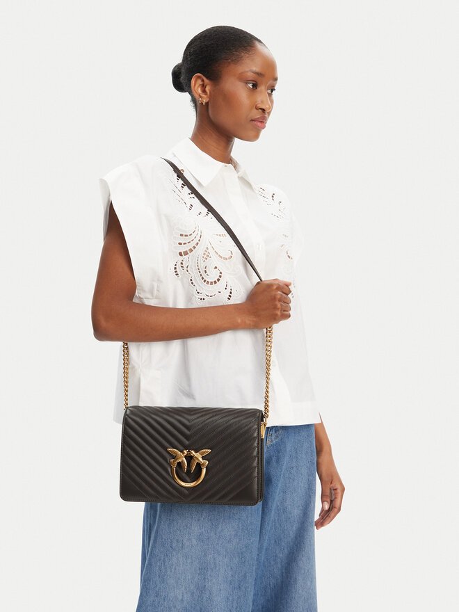 PINKO Τσάντα PINKO Love Click Classic PE 25 PLTT 100063 A0GK Καφέ