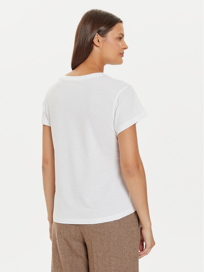 Pepe Jeans Pepe Jeans Marškinėliai Ginny PL505945 Balta Regular Fit