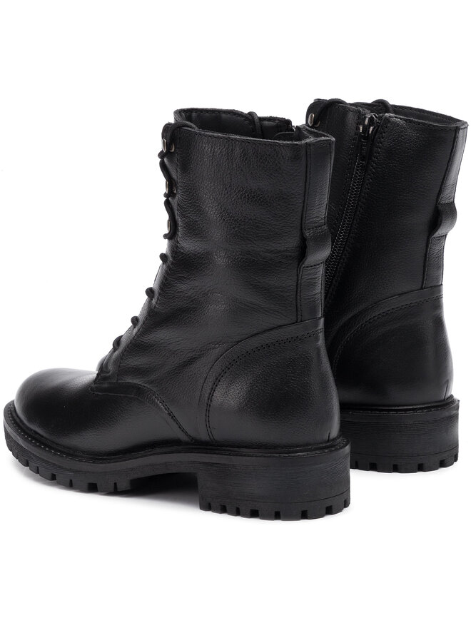 Geox Schnürstiefeletten Geox D Hoara E D94FTE 00085 C9999 Schwarz