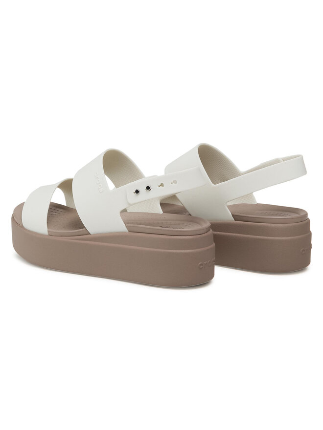 Crocs Basutės Crocs Brooklyn Low Wedge W 206453 Balta