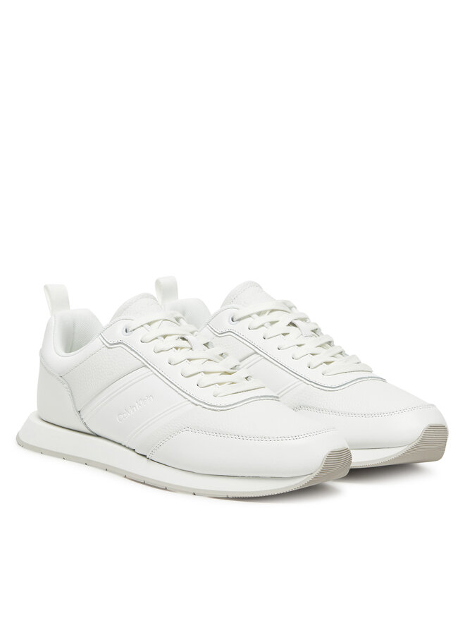 Calvin Klein Сникърси Calvin Klein Low Prof Runn Laceup Tape HM0HM01897 Бял