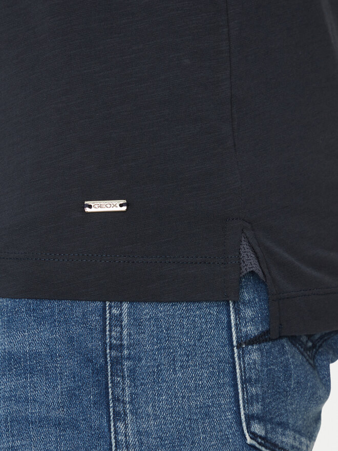 Geox Geox T-Shirt M5510C T3243 F1624 Dunkelblau Regular Fit