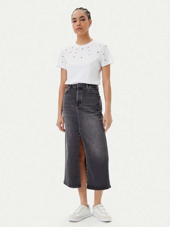 Silvian Heach Silvian Heach Marškinėliai GPP25070TS Balta Regular Fit