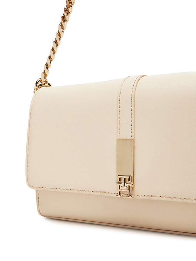 Tommy Hilfiger Torebka Tommy Hilfiger Th Heritage Conv Crossover Chain AW0AW17223 Écru