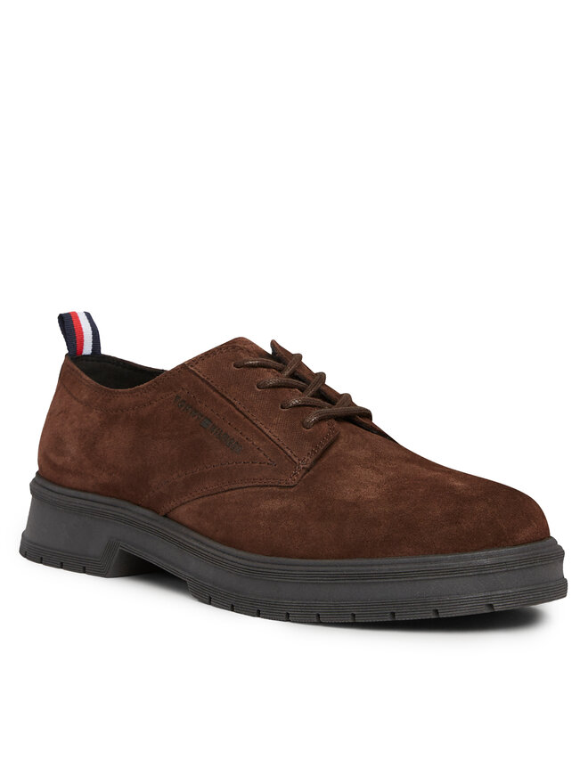 Chaussures basses Tommy Hilfiger Hilfiger Core Suede Shoe FM0FM04677 Marron chaussures