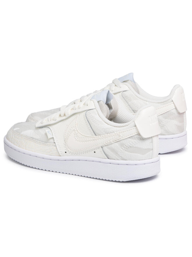 nike court vision low sail white and aura