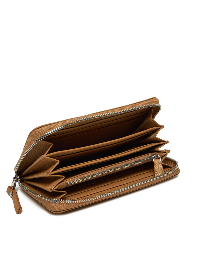 Gianni Chiarini Velika ženska denarnica Gianni Chiarini Wallets Grain PF 5042 GRN Rjava
