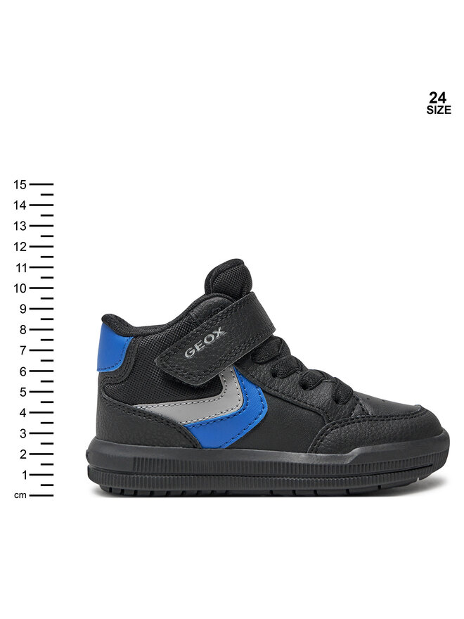 Geox Sneakersy Geox J Arzach Boy J464AA 054FU C0245 M Černá