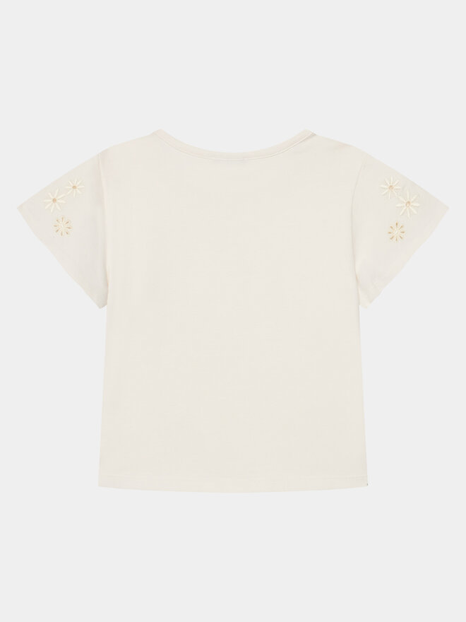 United Colors Of Benetton United Colors Of Benetton Marškinėliai 3P4ZC10I4 Écru Slim Fit