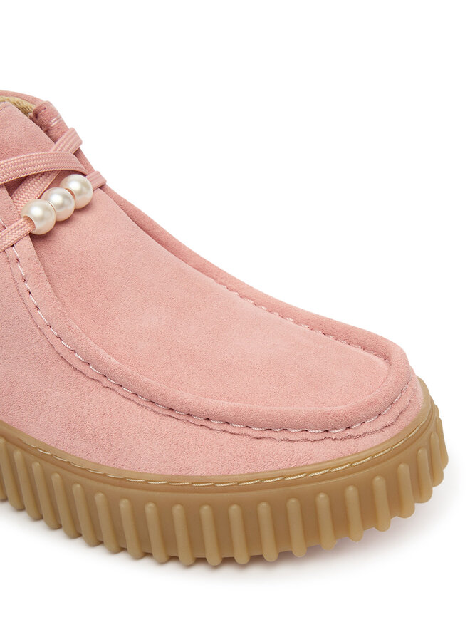 Clarks Gležnjarji Clarks Torhill Moss 26184636 Roza