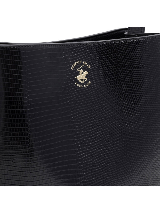 Beverly Hills Polo Club Ročna torba Beverly Hills Polo Club BHPC-W-04-A23 Črna