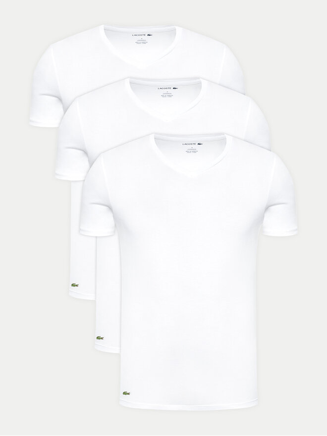Lacoste Lacoste 3 db póló TH3374 Fehér Slim Fit
