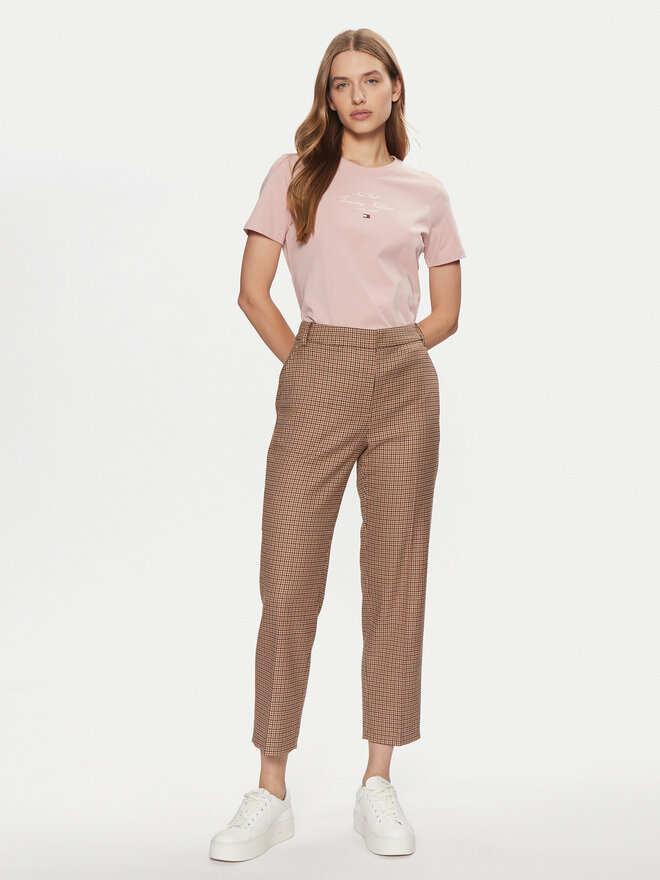 Tommy Hilfiger Tommy Hilfiger Camiseta WW0WW43895 Rosa Regular Fit