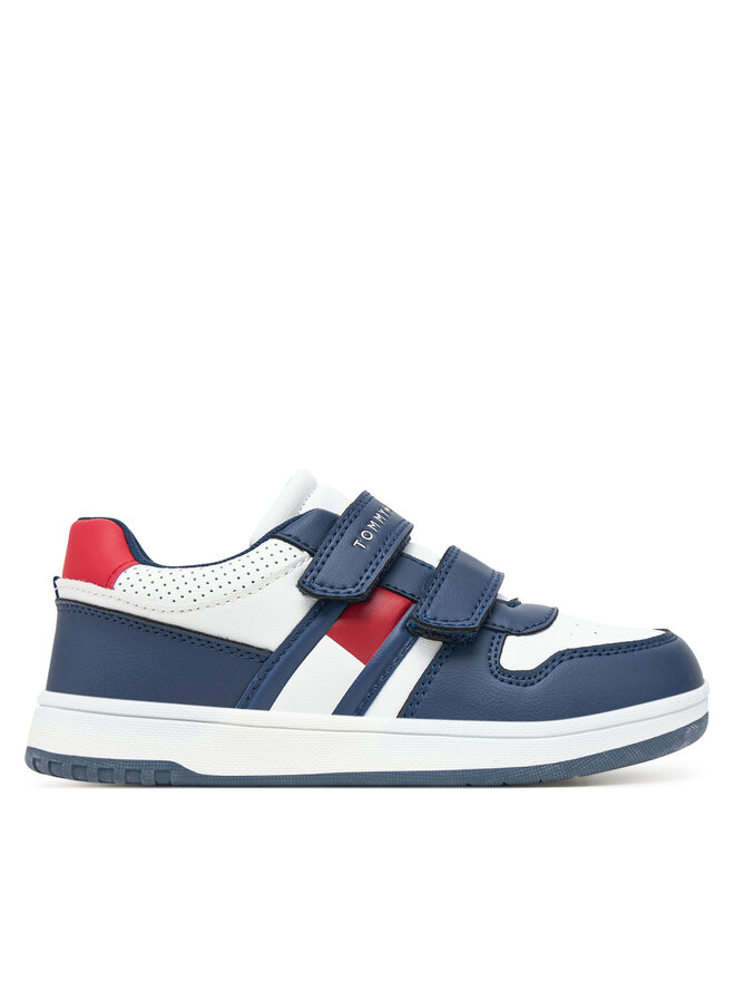 Tommy Hilfiger Снікерcи Tommy Hilfiger Flag Low Cut Velcro Sneaker T1X9-33841-1355X S Cиній