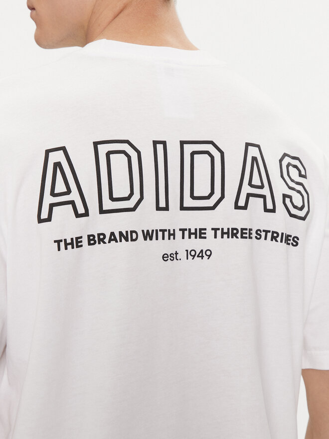 adidas adidas T-Shirt IR8364 Weiß Loose Fit