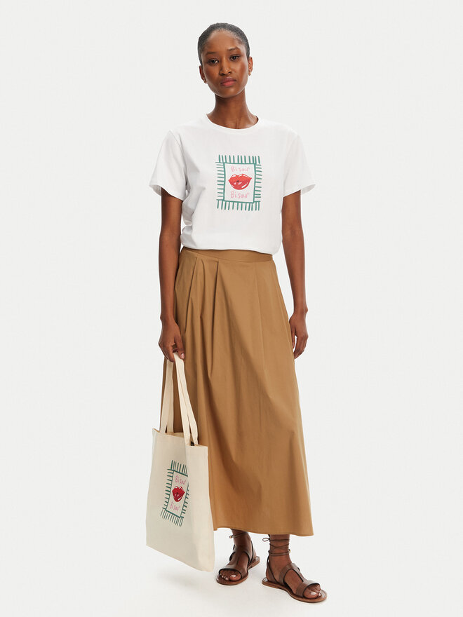Marella Marella Camiseta Cappero 2515971052 Blanco Regular Fit