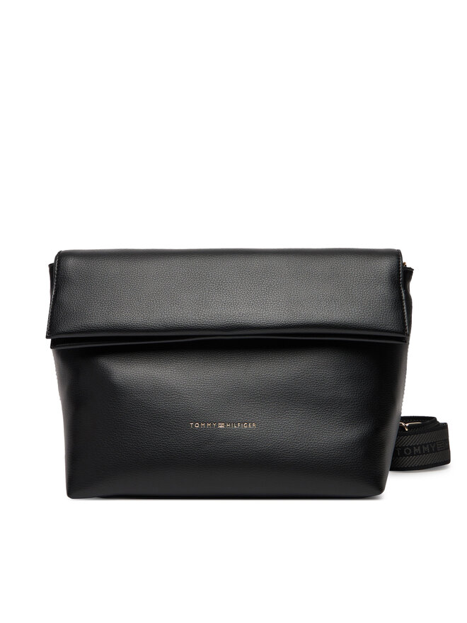 Tommy Hilfiger Τσάντα Tommy Hilfiger Th Logotape AW0AW17692 Μαύρο
