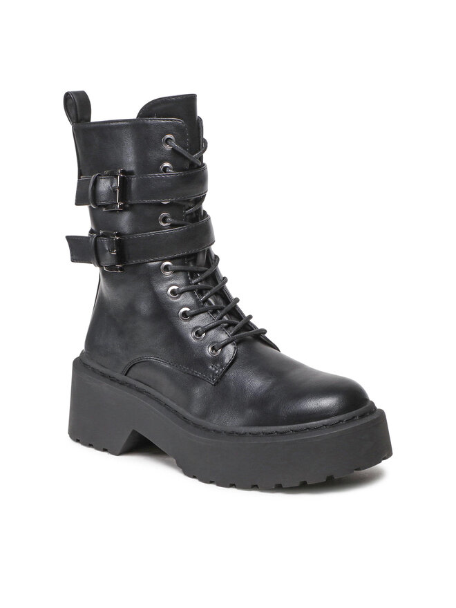 DeeZee Schnürstiefeletten DeeZee WS5656-01 Schwarz