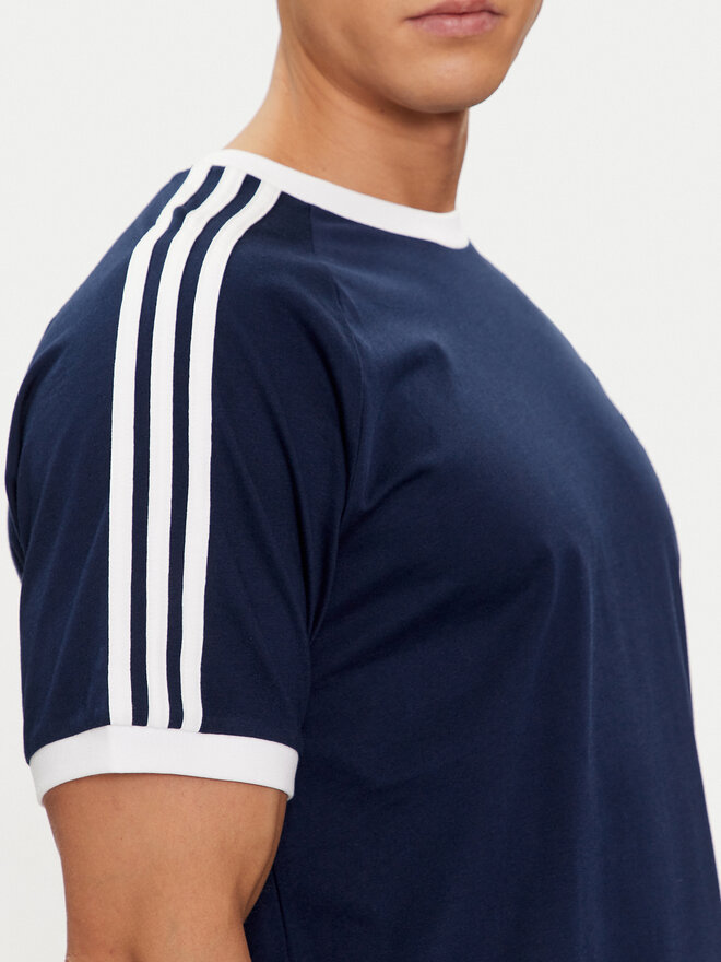 adidas adidas Marškinėliai Adicolor Classics 3-Stripes T-Shirt IA4850 Mėlyna Slim Fit