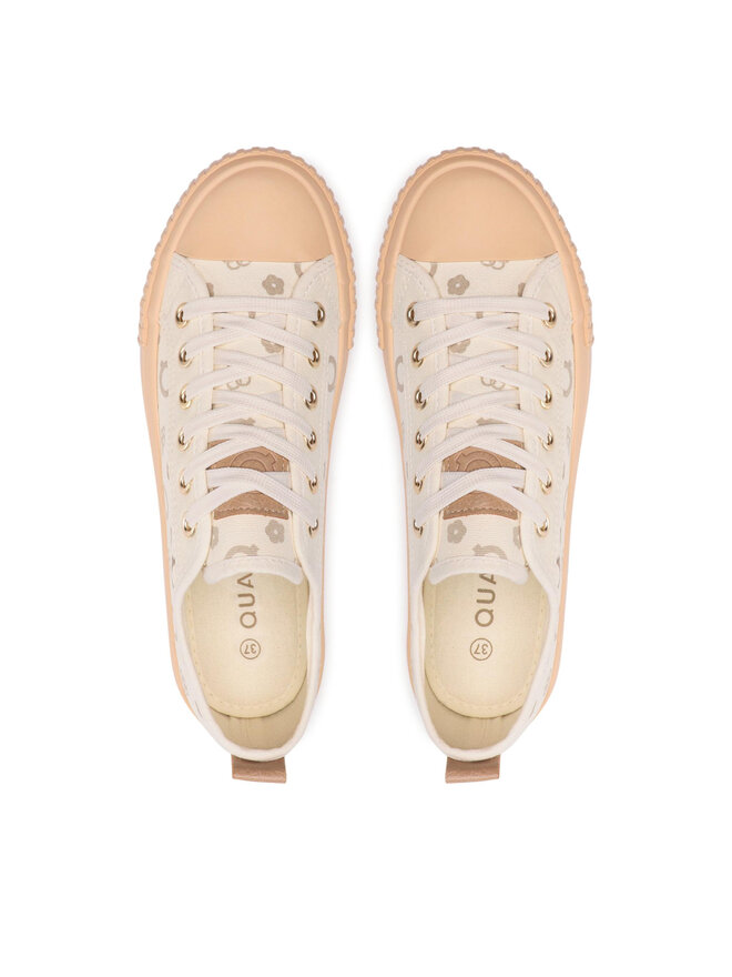 Trampki QUAZI WSK1334-26 Beżowy | eobuwie.com.pl