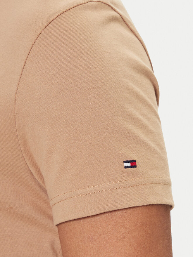 Tommy Hilfiger Tommy Hilfiger T-Shirt Logo MW0MW11797 Beige Slim Fit