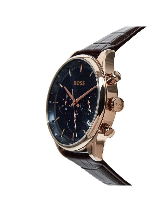 BOSS Zegarek Boss Gregor 1514050 Brązowy